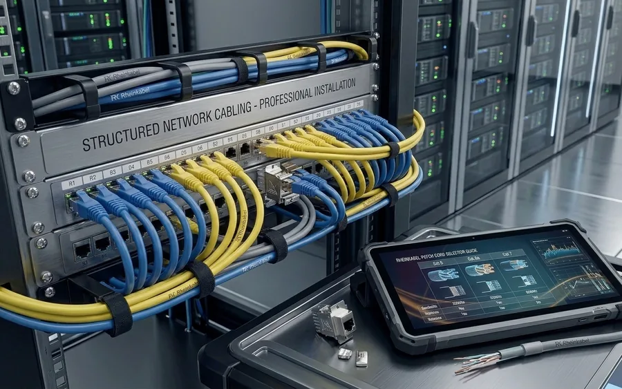 RheinKabel Netzwerkkabel für professionelle strukturierte Kupferverkabelung