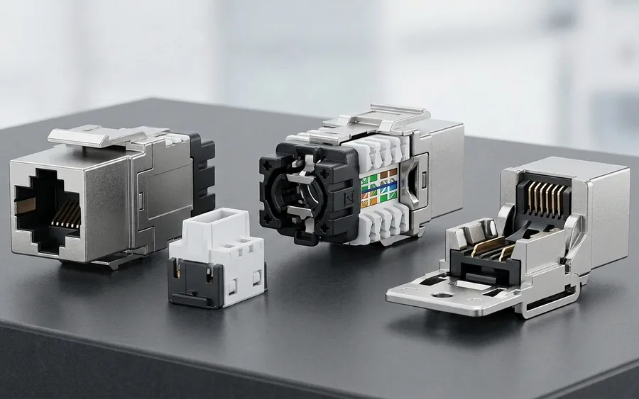 RheinKabel Keystone-Module für professionelle strukturierte Netzwerkverkabelung