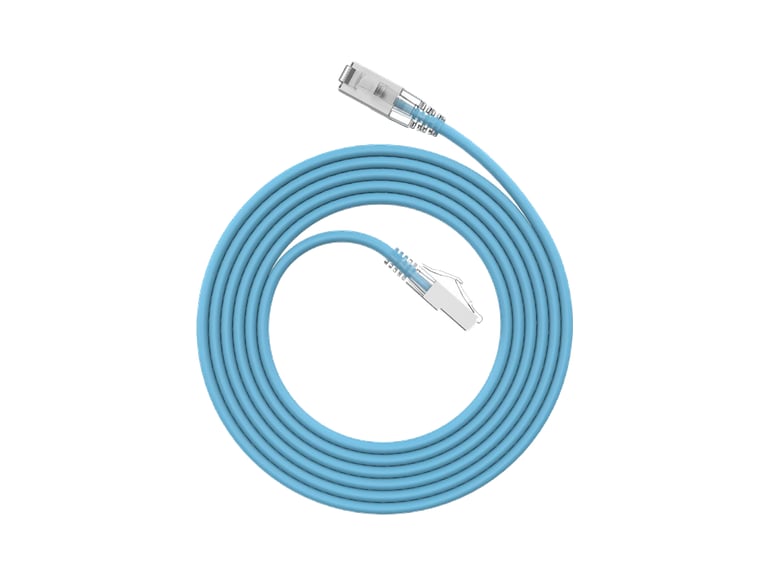 RheinKabel Cat.6A geschirmtes Ultra-Slim Patchkabel RK-C6A-USPC-SH